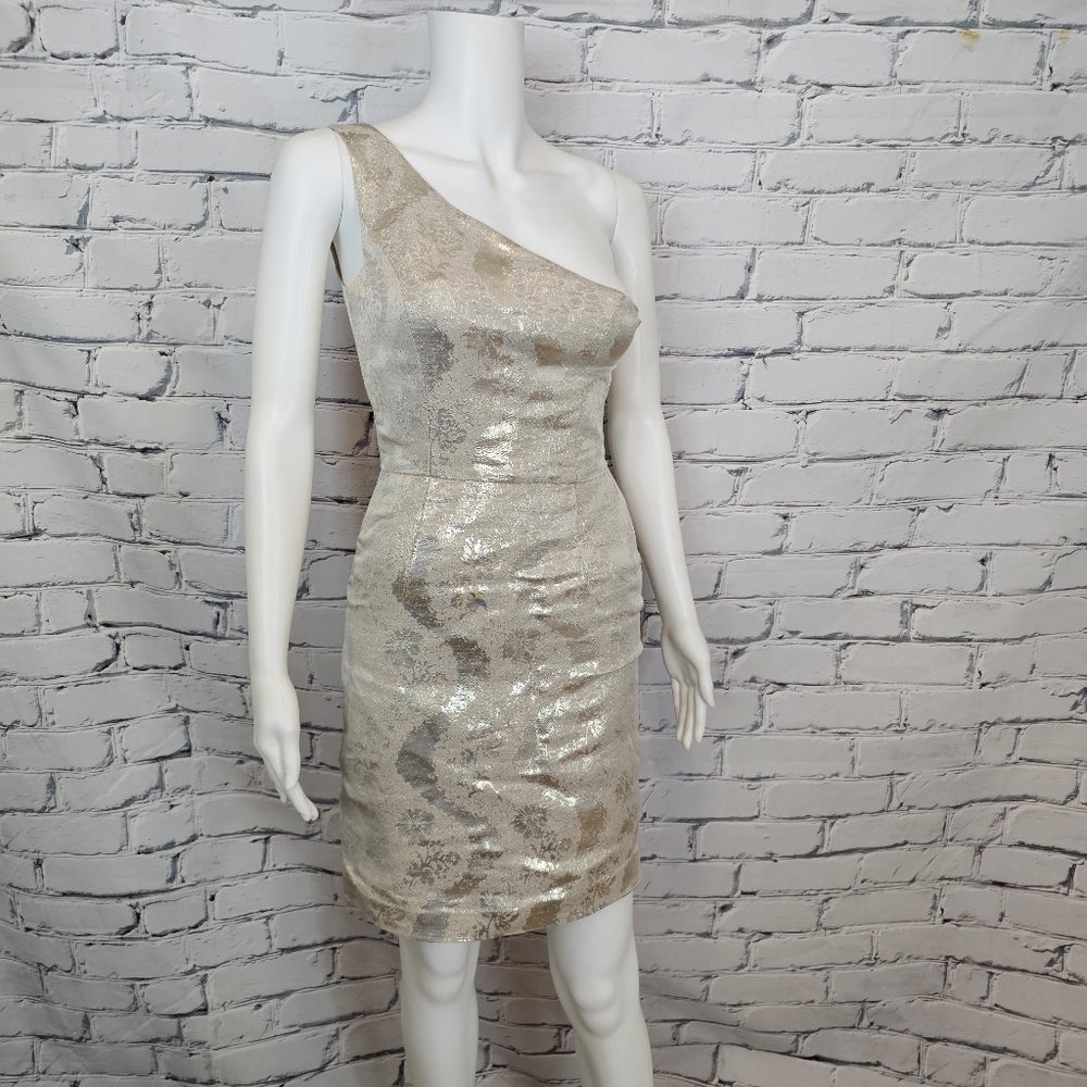 Tory Burch Ardell Metallic Linen Dress